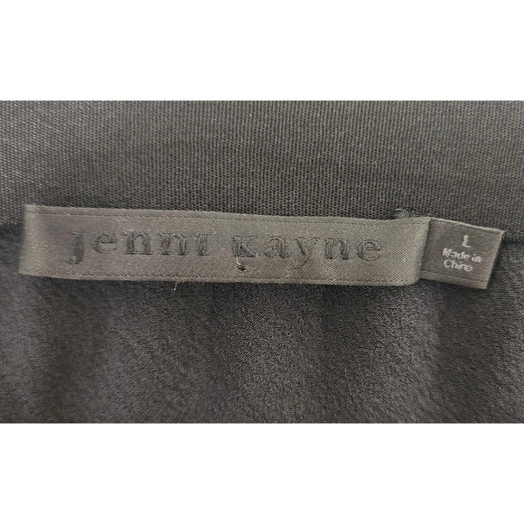 Jenni Kayne Skirt Womens Large Long  Black Pull On  Silky Blend - Picture 8 of 8